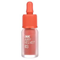Peripera, Тинт для губ Ink Airy Velvet, 03 коралловый, 4 г (0,14 унции)