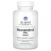 Dr. Emil Nutrition, Ресвератрол плюс, 250 мг, 60 капсул