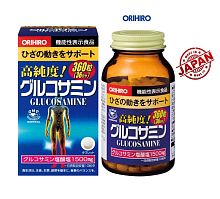 Глюкозамин ORIHIRO Glucosamine 1500 mg. комплекс для здоровья суставов и связок, 360 капсул, Япония