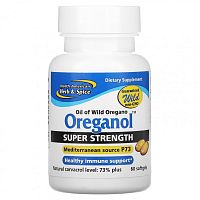 North American Herb & Spice, Oreganol, Super Strength, 60 мягких желатиновых капсул