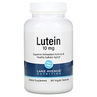 Lake Avenue Nutrition, лютеин, 10 мг, 180 растительных капсул