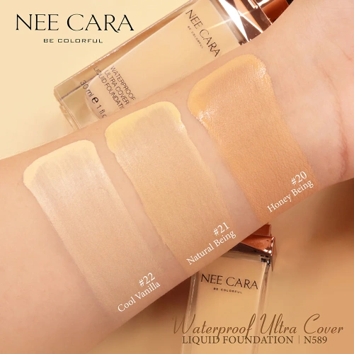 NEE CARA Waterproof Foundation N589 30g фото 4 NEE CARA Waterproof Foundation N589 30g фото 4