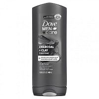Dove, Men + Care, Elements, скраб для тела и лица, уголь + глина, 400 мл (13,5 жидк. Унции)