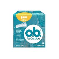 O.B. Pro Comfort Tampons Regualr 8'S ผ้าอนามัยแบบสอด