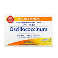 Boiron, Оциллококцинум, 6 доз, 0,04 унции каждая
