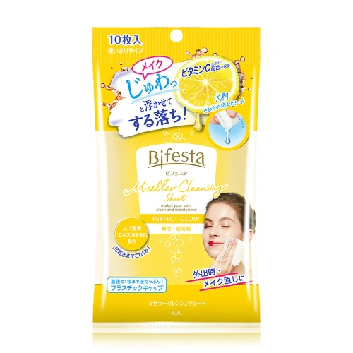 Bifesta Micellar Cleansing Sheet Perfect Glow 10 Sheets