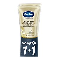 Vaseline Healthy Bright Gluta Hya Serum Burst UV Lotion Flawless Glow 300Ml.Twin Pack