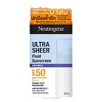 Neutrogena Ultra Sheer Fluid Sunscreen Age Shield Broad Spectrum SPF50 PA++++ 40 Ml.