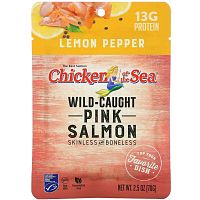 Chicken of the Sea, Wild-Caught Pink Salmon, Lemon Pepper, 2.5 oz ( 70 g)