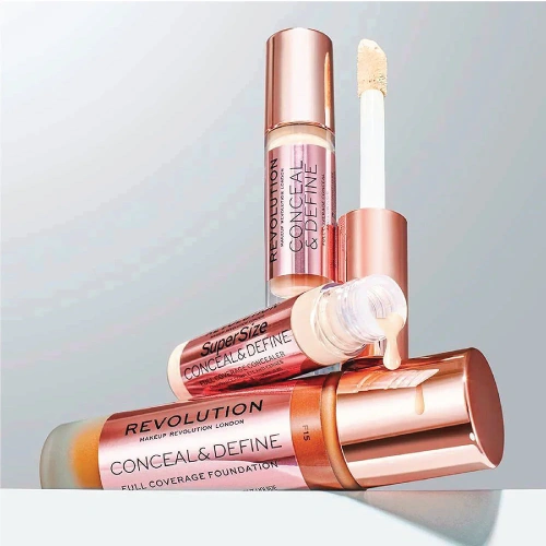 Makeup Revolution Conceal & Define Full Coverage Foundation 23ml фото 2