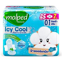 Molped Natural Icy Cool Ultra Slim 0.1 Wings 25 cm. 7'S