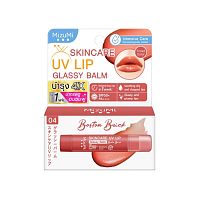 MizuMi Skincare UV Lip Glassy Balm Boston Brick 3.5g.