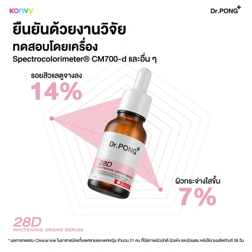 Dr.PONG 28D Whitening Drone Serum 16ml фото 4