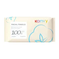 Konvy 100% Cotton Facial Towels 50 Sheets