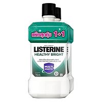 Listerine Mouthwash Healthy Bright 750 Ml. Twin Pack