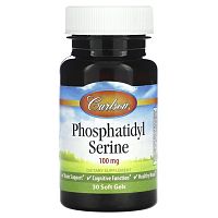 Carlson, Фосфатидилсерин, 100 мг, 30 мягких таблеток