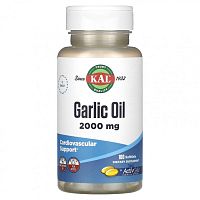 KAL, Чесночное масло, 1000 мг, 100 капсул