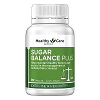 Таблетки для нормализации уровня сахара в крови Healthy Care Sugar Balance Plus, 90 таблеток. Австралия