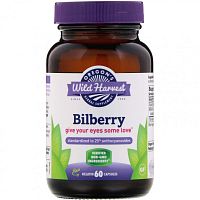 Oregon's Wild Harvest, черника, 60 желатиновых капсул