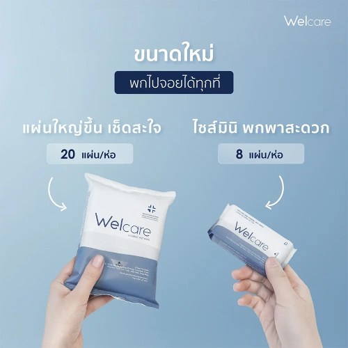 Welcare Hygienic Wet Wipes 20 Sheets фото 2