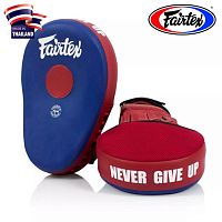 Боксерские лапы Fairtex FMV-13 Maximized Focus Mitts, Таиланд Blue/Red
