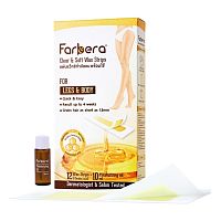 Farbera Clear  Soft Wax Strips (For Legs  Body) 12 Sheets