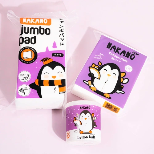 NAKANO Bebe Jumbo Cotton Pads 100g фото 2