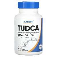 Nutricost, TUDCA, 500 мг, 30 капсул