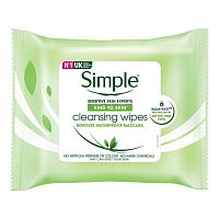 Simple Cleansing Facial Wipes 25's