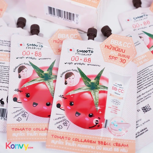 Smooto Tomato Collagen BB & CC Cream 10g фото 2 Smooto Tomato Collagen BB & CC Cream 10g фото 2