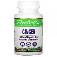 Paradise Herbs, Имбирь Тропического Леса 60 овощных капсул