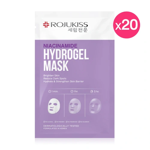 [แพ็ค 10 ชิ้น] Rojukiss Niacinamide Hydrogel Mask 33g