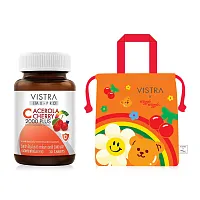 VISTRA X Wiggle Wiggle Set Limited Edition Bucket Bag Orange + Imu-Pro C Acerola Cherry 2000 Plus 30 Tablets
