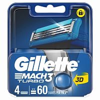 Gillette Mach3 Turbo Blade 4's