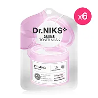 Dr.NIKS 3 Mins Toner Mask Pore Minimizing [20ml x 6pcs]