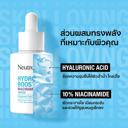 Neutrogena Hydro Boost Niacinamide Serum [30ml x 2pcs] фото 4