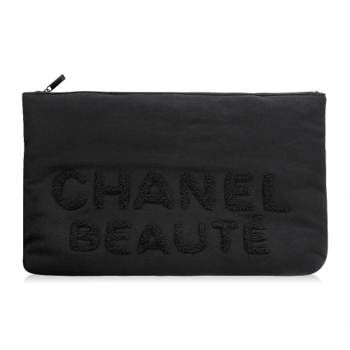 Chanel Beauty Black Pouch