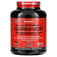 MuscleMeds, Carnivor, биоинженерный изолят говяжьего протеина, шоколад, 1898,4 г (4,19 фунта)