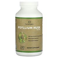 Sunergetic, Пищевая клетчатка из шелухи подорожника, 1450 мг, 240 капсул