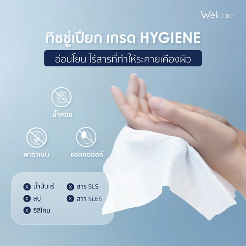 Welcare Hygienic Wet Wipes 20 Sheets фото 3