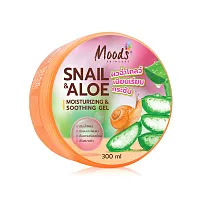 Moods Skin Care Aloe Vera & Snail Moisturizing & Soothing Gel 300g