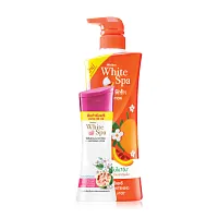 MISTINE White Spa Fuk Kao Lotion 400ml [Free! Mistine White Spa Caviar Lime UV Whitening Lotion 80ml]