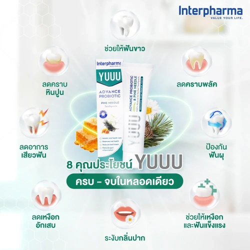 Interpharma YUUU Toothpaste 120g фото 3