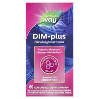 Nature's Way, DIM-Plus, Метаболизм эстрогенов, 60 вегетарианских капсул