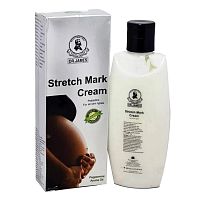 Крем от растяжек Dr. James Stretch Mark Cream с пребиотиками и травами — натуральный уход для кожи, 200 мл