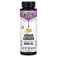 Foods Alive, Dressing Made with Hemp Oil, Asian Ginger, 8 fl oz (236 ml)