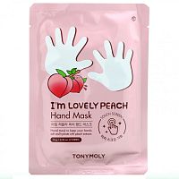 Tony Moly, I'm Lovely Peach, маска для рук, 1 пара, 16 г (0,56 унции)