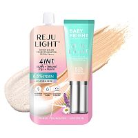 Baby Bright Rejulight Bright  Glow Primer Foundation SPF50+ PA++++ 5g. 22 Natural Bei