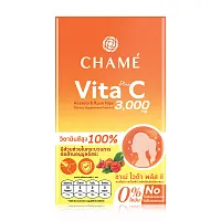Chame Vita Plus C Acerola & Rose Hips 10 Sachets ( Expiration Date : 2026.04.22 )