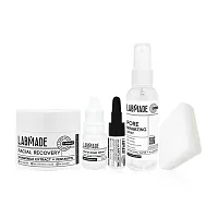 LABMADE Set 5 Items Facial Recovery + Spot for Anti-Acne + Whiten Bomb Serum + Cleansing Whip Soap + Minimizing Spray